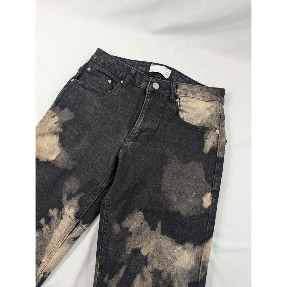 ASOS DESIGN Mens Skinny Black Tie Dye Denim Jeans Size W28/L28  (28*30 Tag )